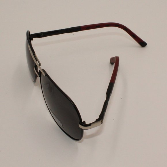 Polarized Aviator Black Metal Frame Sunglasses Unisex - Picture 6 of 6